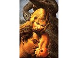 Adam and Eve with the serpent - a portrait by Guy Rowe